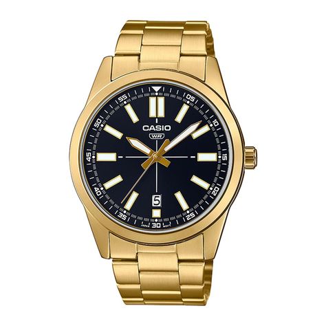 Reloj CASIO MTP-VD02G-1EUDF Acero Hombre Dorado-0