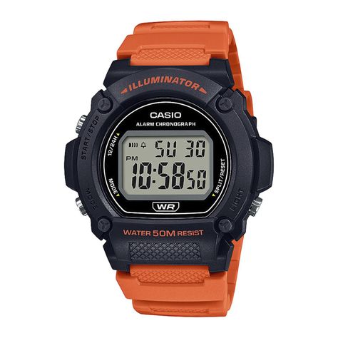 Reloj CASIO W-219H-4AVDF Resina Hombre Negro-0