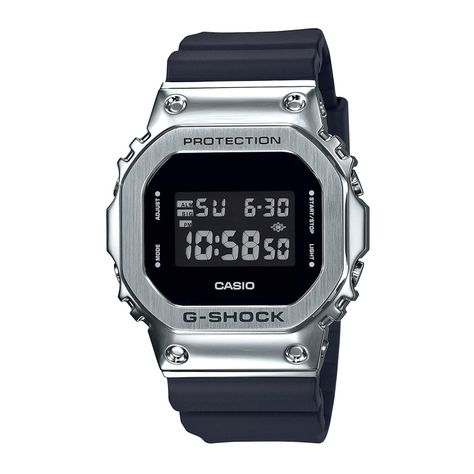Reloj G-SHOCK GM-5600-1DR Resina/Acero Hombre Plateado-0