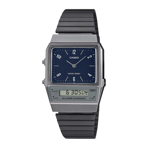 Reloj CASIO AQ-800EB-2ADF Resina/Cromado Juvenil Gris-0
