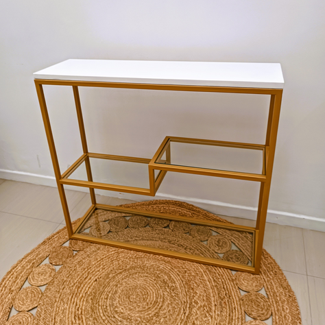 Arrimo dorado Valeria IV 90x80x27 cm-2