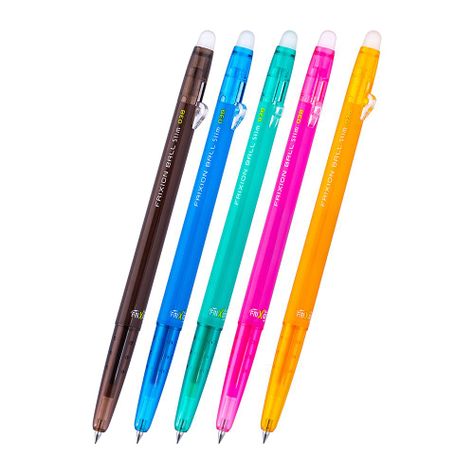 Set 5 Lápices Gel Frixion Ball Slim 0.38mm (05) Pilot-0