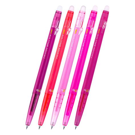 Set 5 Lápices Gel Frixion Ball Slim 0.38mm (01) Pilot-0