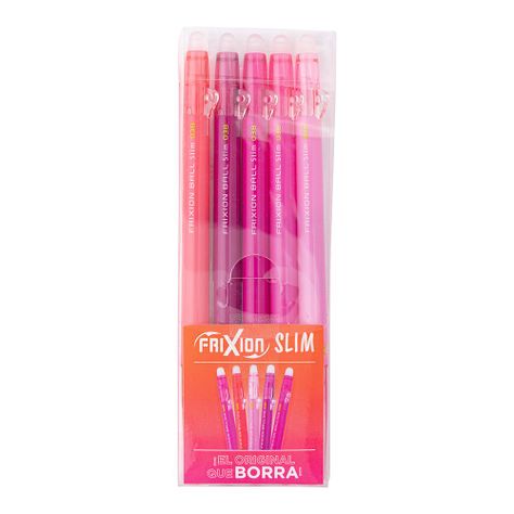 Set 5 Lápices Gel Frixion Ball Slim 0.38mm (01) Pilot-1
