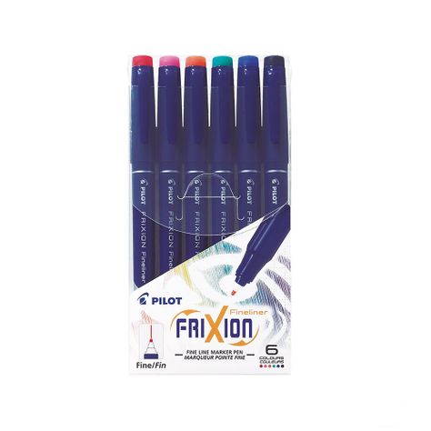 Set 6 Marcadores Frixion Fineliner Pilot-0