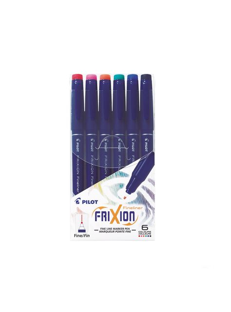 Set 6 Marcadores Frixion Fineliner Pilot-1