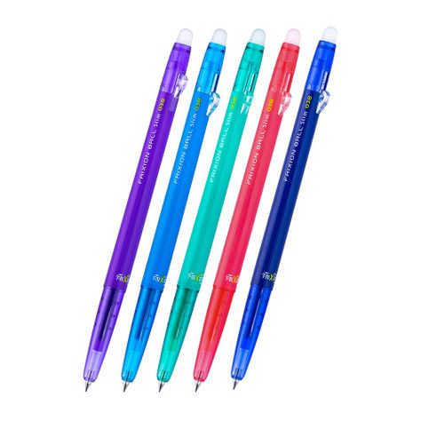Set 5 Lápices Gel Frixion Ball Slim 0.38mm (0.6) Pilot-0
