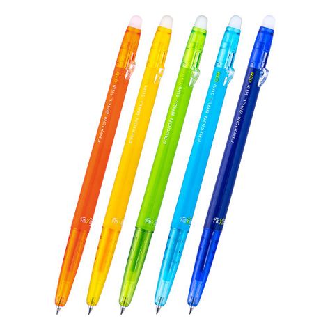 Set 5 Lápices Gel Frixion Ball Slim 0.38mm (03) Pilot-0