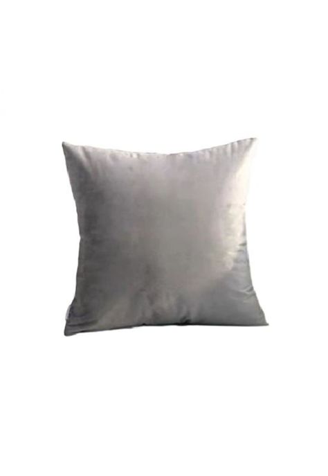 Funda para Cojín Velvet Terciopelo Liso en Variedad de Colores - Gris-0