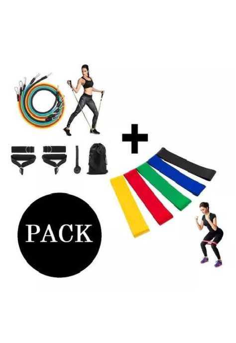 Pack Set de Ligas de Ejercicios + Bandas de Resistencia, Fit-2