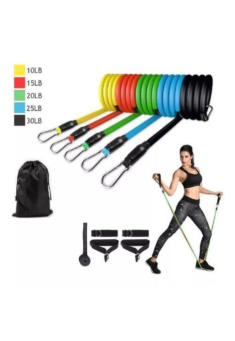 Pack Set de Ligas de Ejercicios + Bandas de Resistencia, Fit-3