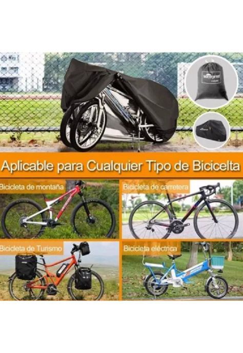 Cobertor funda cubre bicicleta impermeable protector 110x200-5