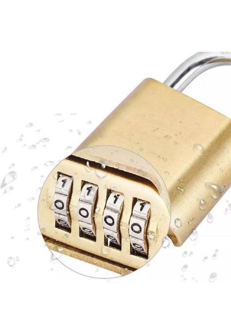 Candado clave inoxidable 4 dígitos exterior waterproof co...-3