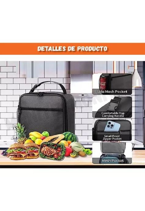 Lonchera Térmica Portátil para Hombre - Bolsa del Almuerzo-5