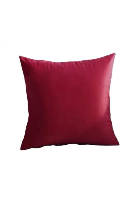Funda para Cojín Velvet Terciopelo Liso en Variedad de Colores - Rojo-0