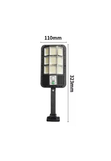 Foco led exterior con sensor de movimiento y luz solar 120w-1