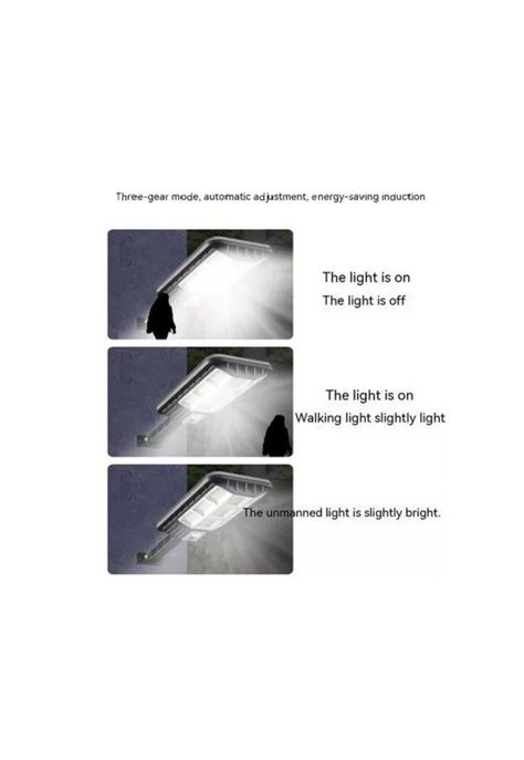 Foco led exterior con sensor de movimiento y luz solar 120w-4