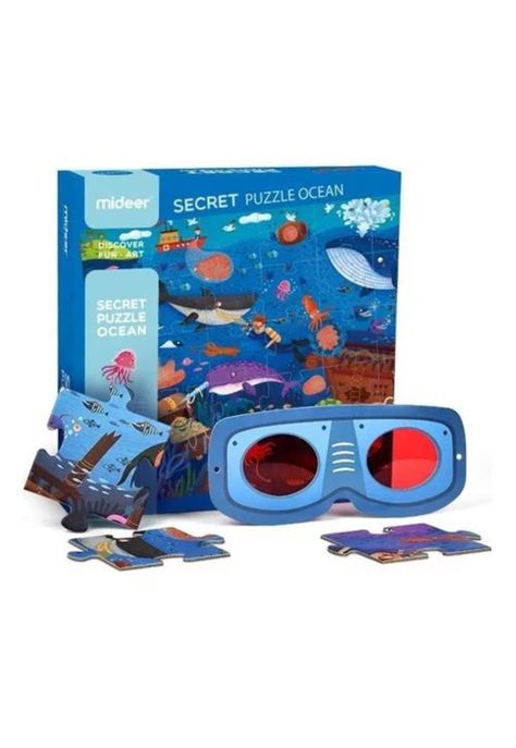 Puzzle "El océano secreto", Mideer, rompecabezas, color azul-0