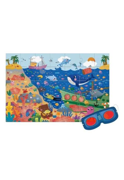 Puzzle "El océano secreto", Mideer, rompecabezas, color azul-1