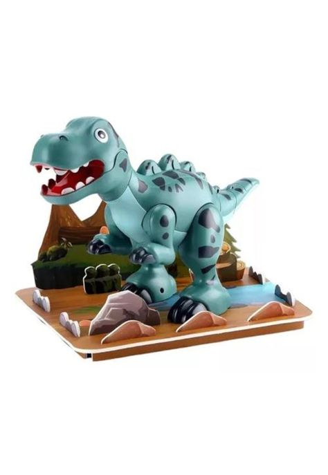 Dinosaurios pequeños de construcción magnéticos para niños verde-0