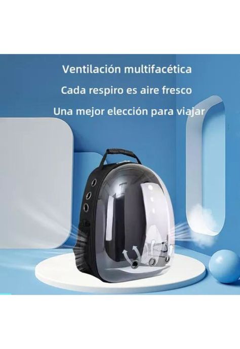 Mochila transportadora transparente para mascotas perros y gatos-4