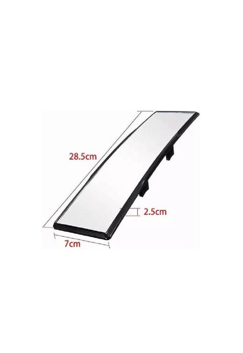 Espejo panorámico retrovisor gran angular para automóvil, color negro-1
