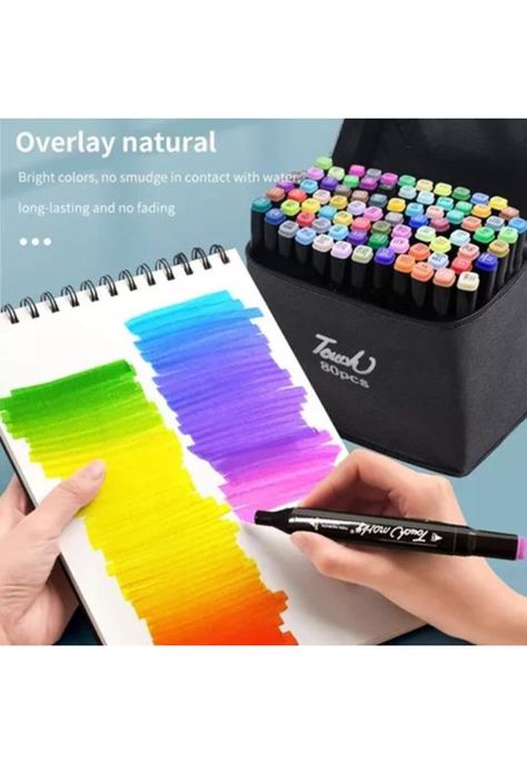 Set Rotuladores Doble Punta Para Colorear 80pcs Multicolor-3