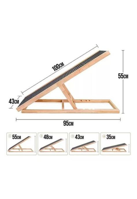 Escalera de madera para mascotas, perros y gatos-3