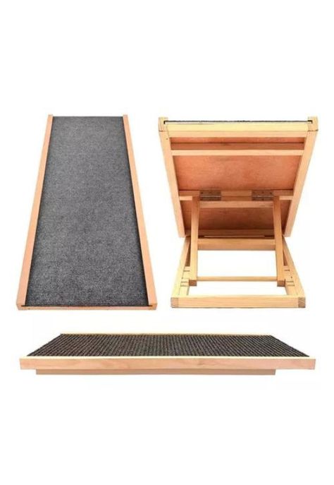 Escalera de madera para mascotas, perros y gatos-5