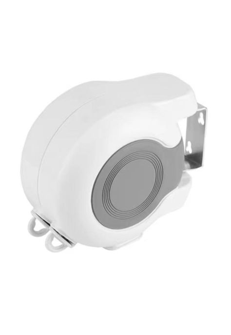 Tendedero retráctil ropa colgador pared doble línea 13m blanco-0