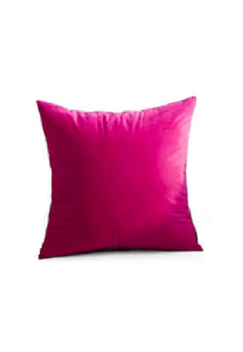 Funda para Cojín Velvet Terciopelo Liso en Variedad de Colores - Fucsia-0