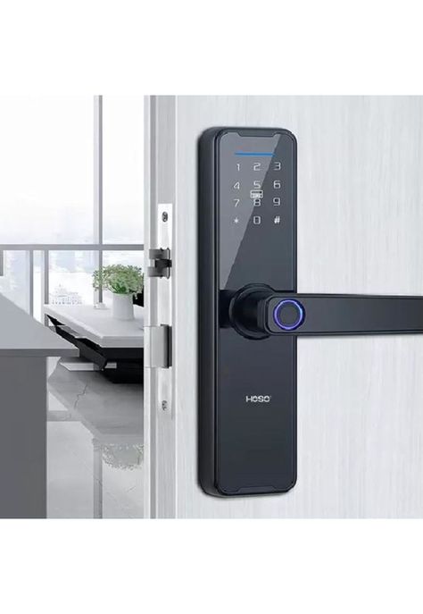 Cerradura Inteligente Digital Eléctrica Tuya App Con Wifi Negra-3