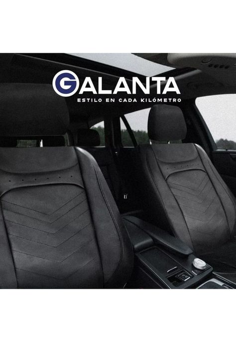 Funda cubre asiento Galanta luxury 4.8mm 18D foam, color negro-3