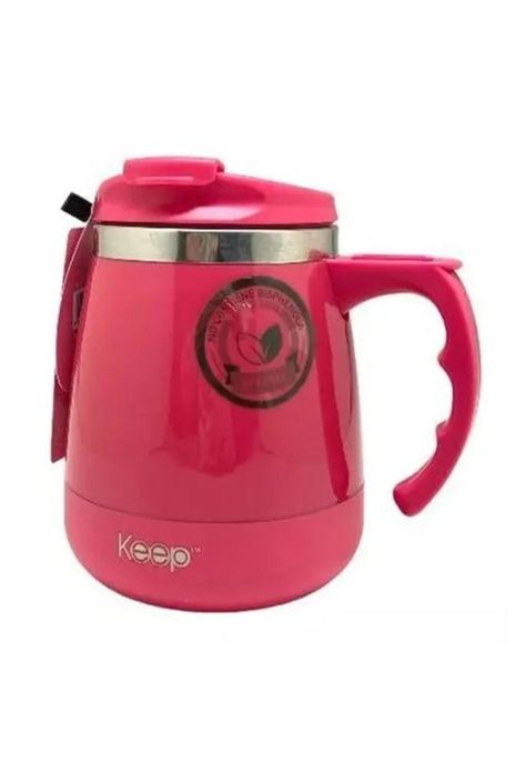 Taza Térmica Keep Indoor - Color Rosa, 400 mL-1