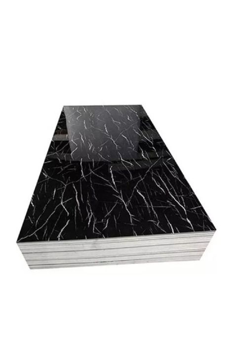 Lámina mural adhesiva efecto mármol negro, pack de 10-1