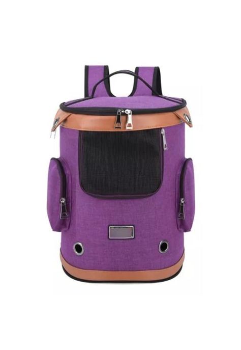 Mochila transpirable para mascotas violeta-0