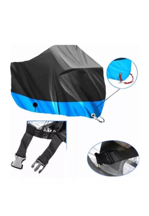 Funda 100% impermeable protector cubre moto bicicleta XL-2