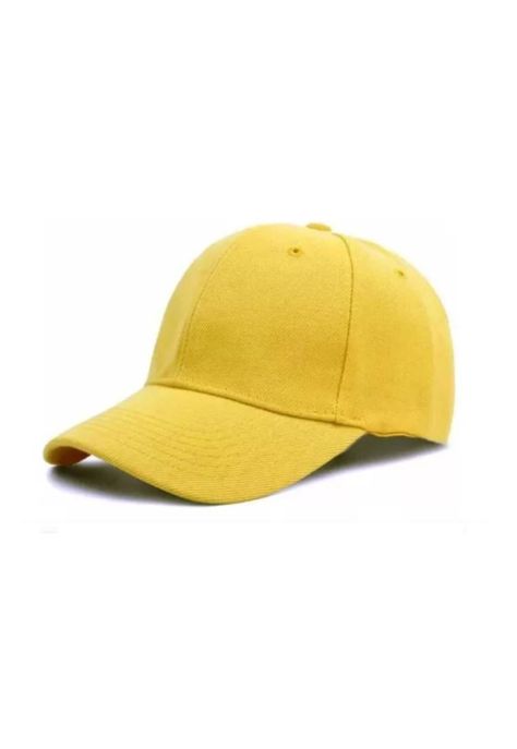 Gorro Jockey Básico Unisex Amarillo-0