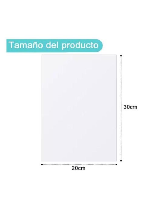 Pack de 10 placas metálicas sublimables, color blanco, 20x30 cm-1
