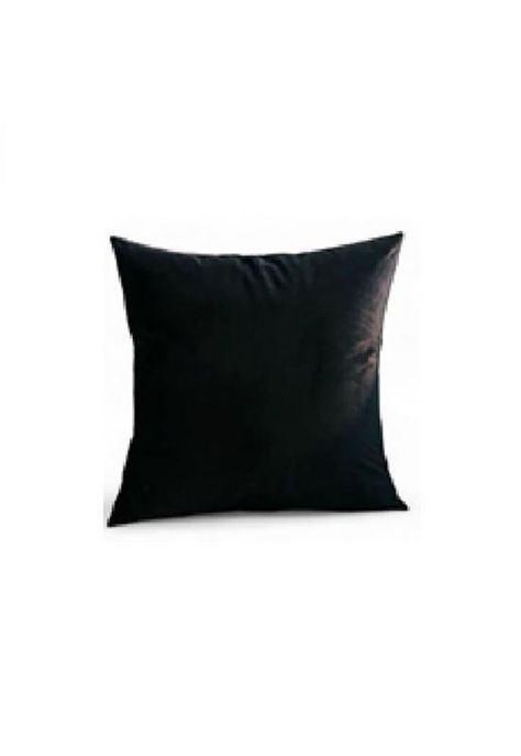 Funda para Cojín Velvet Terciopelo Liso en Variedad de Colores - Negro-0