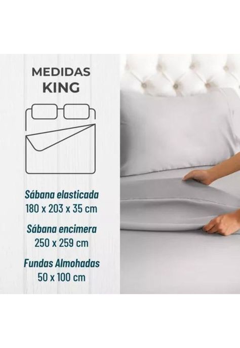 Sábana 1800 Ultra Suave + Funda Bordada - King Grey-1
