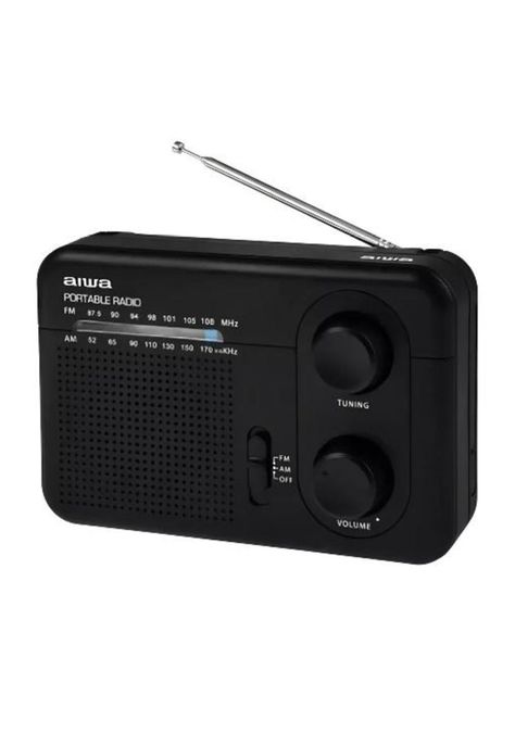 Radio FM Aiwa AWFML4, analógico 220V, portátil, color negro-2