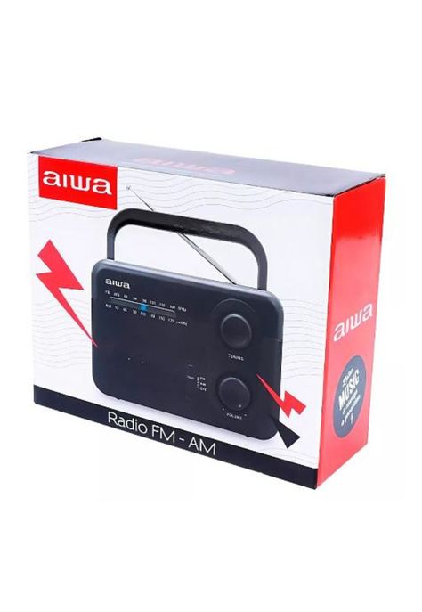 Radio FM Aiwa AWFML4, analógico 220V, portátil, color negro-3