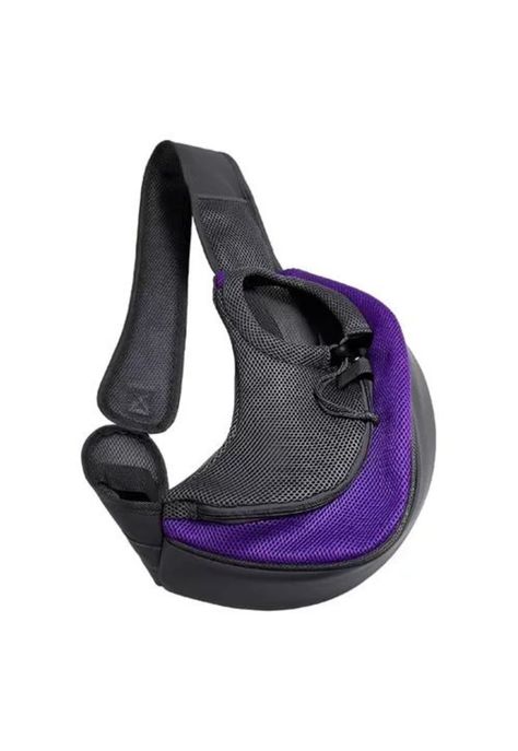 Bolso transportador de gatos mochila para perros pequeños morado-1