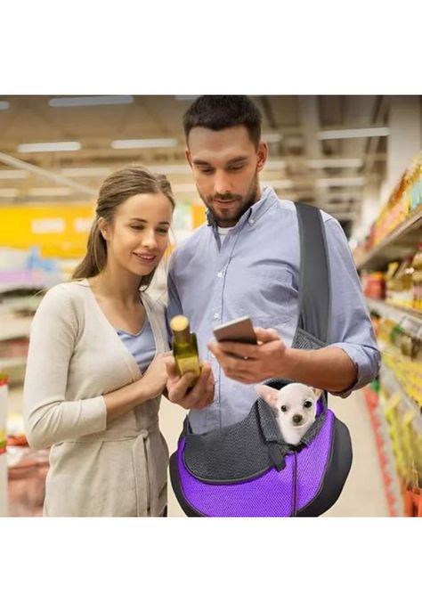 Bolso transportador de gatos mochila para perros pequeños morado-2
