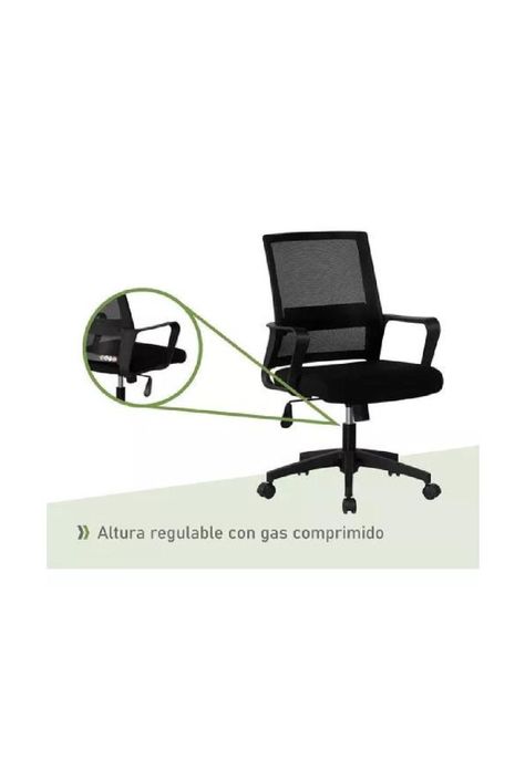 Silla de escritorio oficina Ryan color negro-3