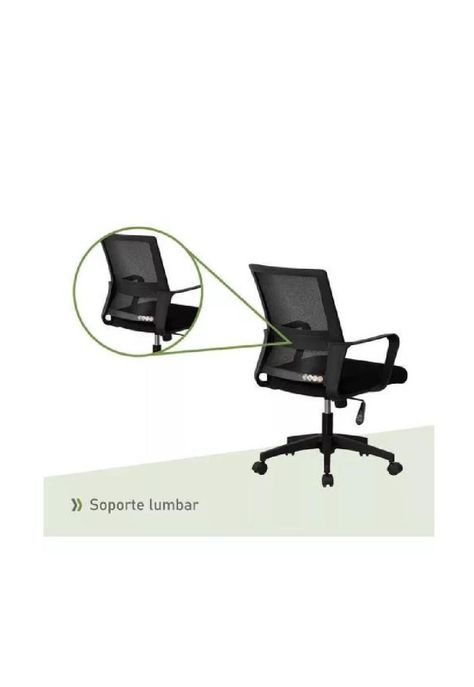 Silla de escritorio oficina Ryan color negro-4