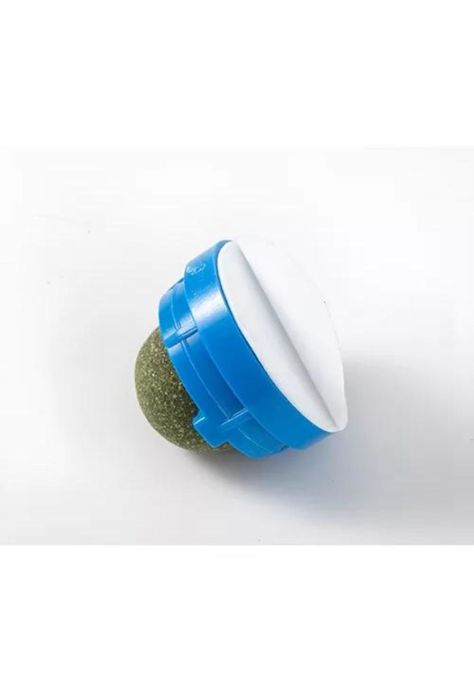 X3 bolas de catnip, juguete adhesivo, color azul-4