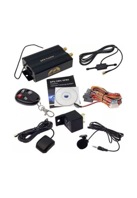 GPS Tracker para rastreo y seguimiento, corta corriente, color negro-2