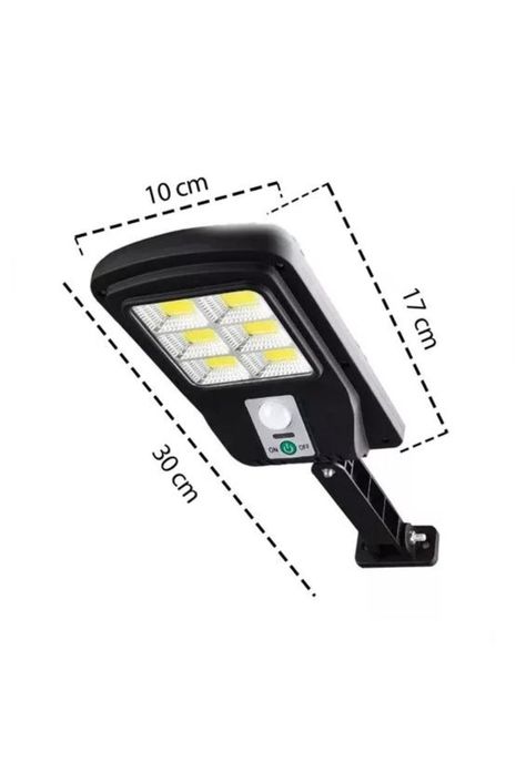 Pack 4 foco solar led exterior con sensor de movimiento negro-1